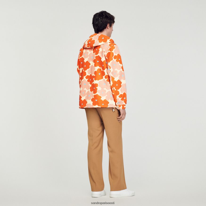 Sandro Paris kehakate mehed lillemustriga jakk BN4RF747 oranž