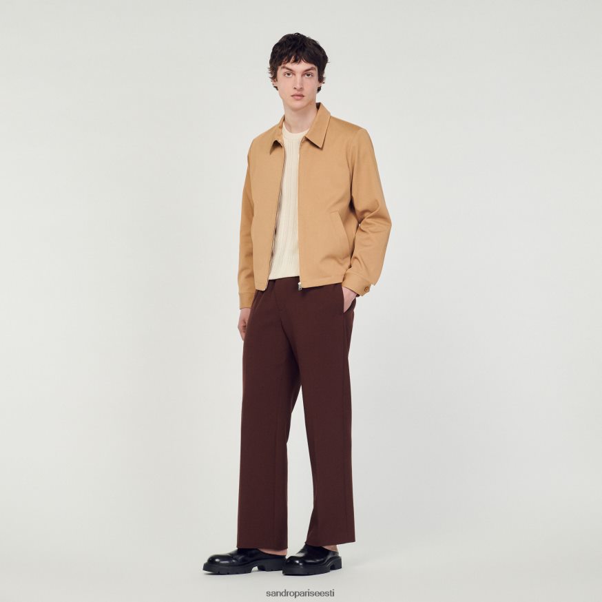 Sandro Paris kehakate mehed puuvillane jope BN4RF601 beež