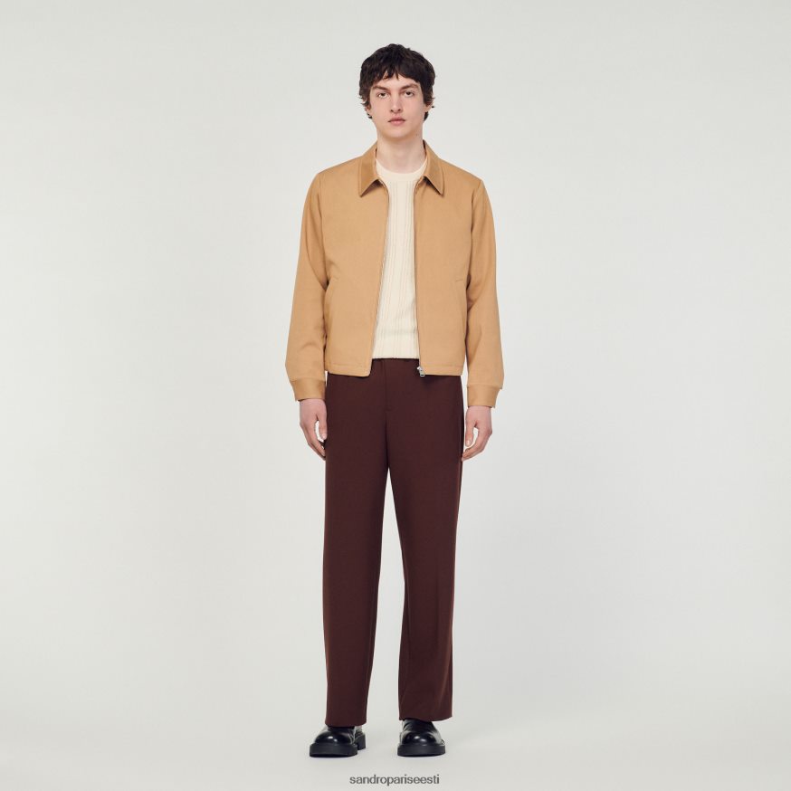 Sandro Paris kehakate mehed puuvillane jope BN4RF601 beež