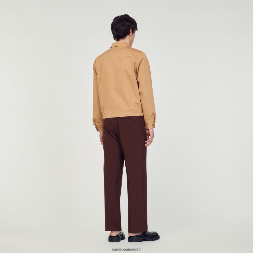 Sandro Paris kehakate mehed puuvillane jope BN4RF601 beež