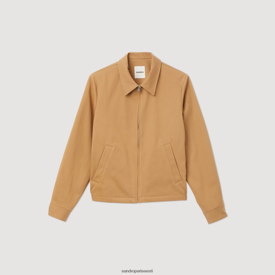 Sandro Paris kehakate mehed puuvillane jope BN4RF601 beež