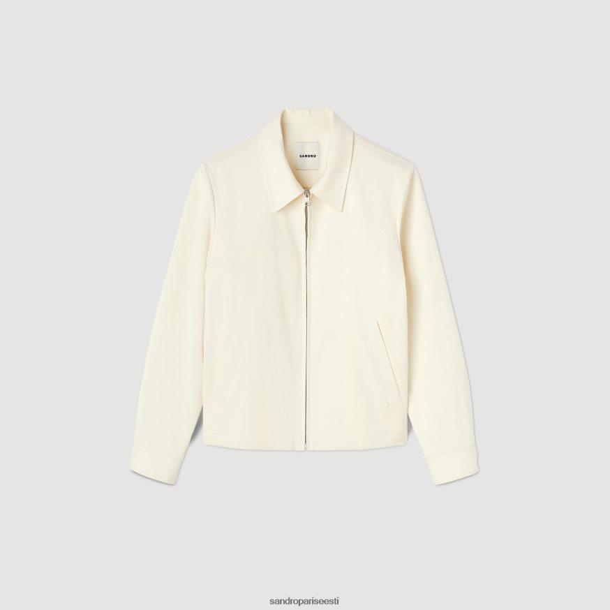 Sandro Paris kehakate mehed puuvillane jope BN4RF602 ekru