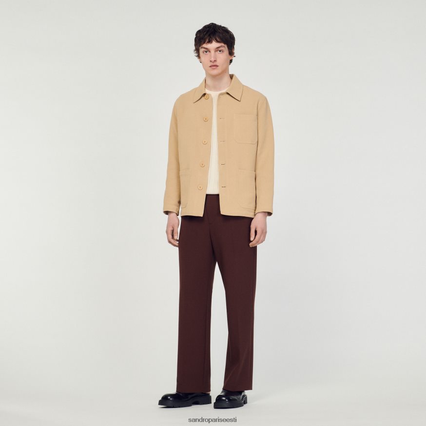 Sandro Paris kehakate mehed töölise jope BN4RF765 beež