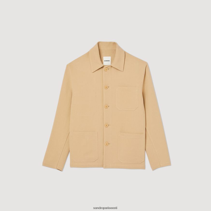 Sandro Paris kehakate mehed töölise jope BN4RF765 beež