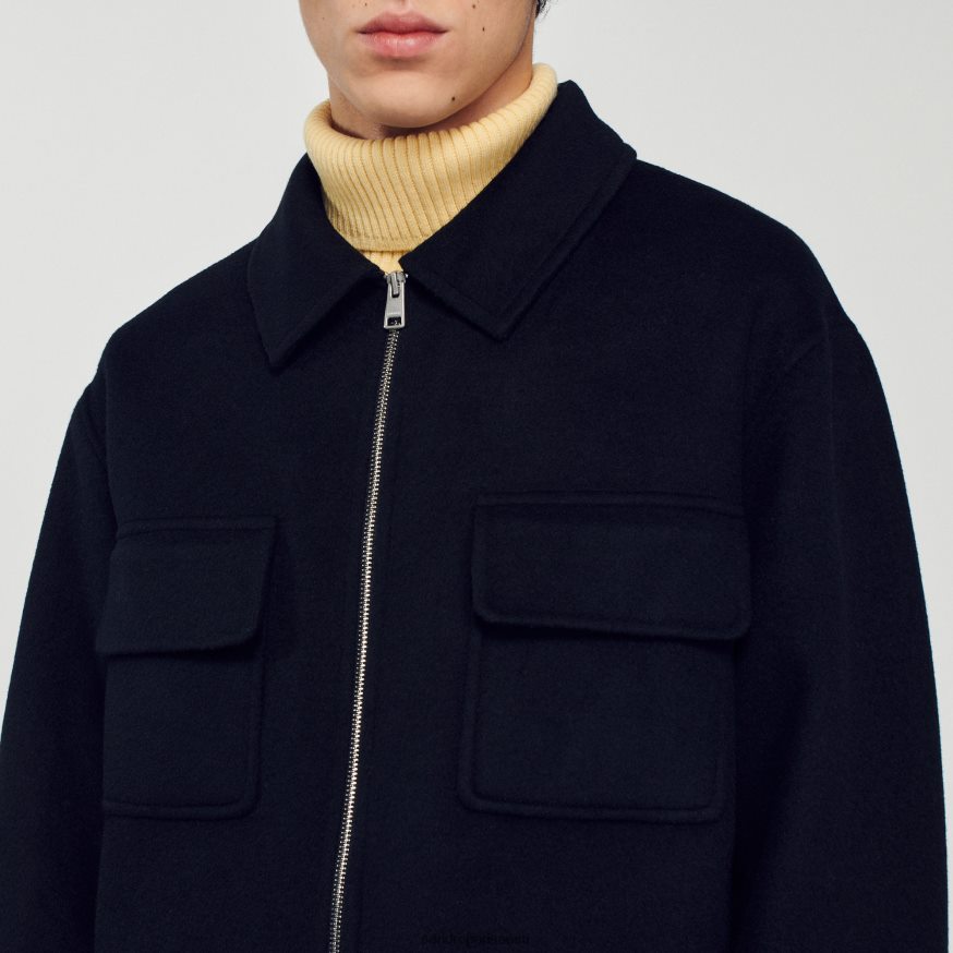 Sandro Paris kehakate mehed villane jope BN4RF682 must