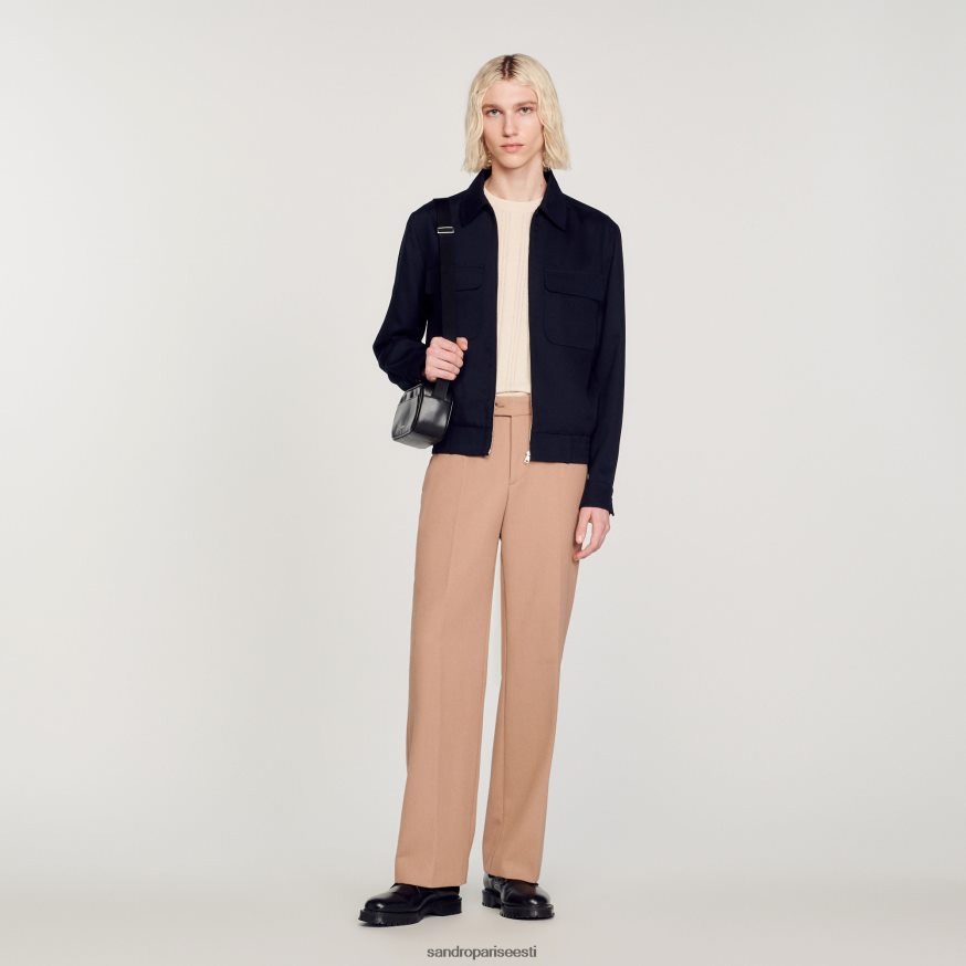 Sandro Paris kehakate mehed voolav jope BN4RF619 mereväe sinine