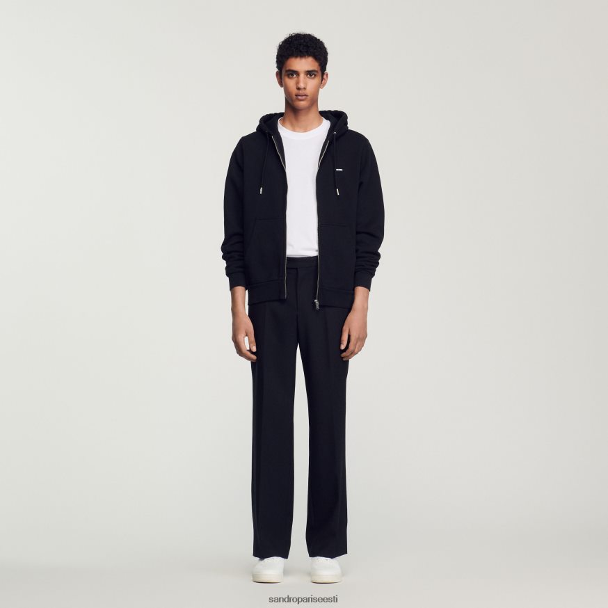 Sandro Paris kehakate mehed fliisist kapuuts BN4RF627 must