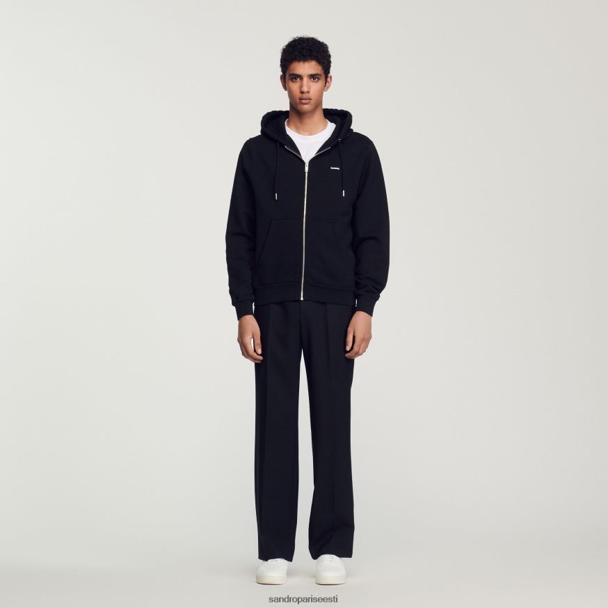 Sandro Paris kehakate mehed fliisist kapuuts BN4RF627 must