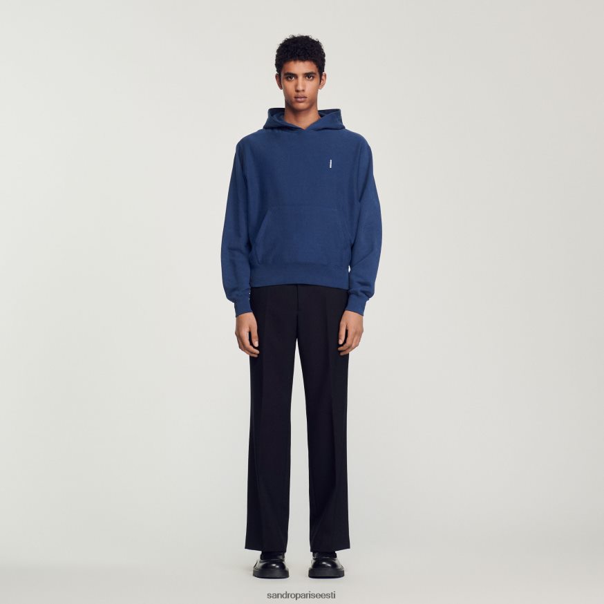 Sandro Paris kehakate mehed fliisist kapuuts BN4RF671 sinine