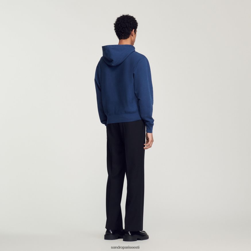 Sandro Paris kehakate mehed fliisist kapuuts BN4RF671 sinine