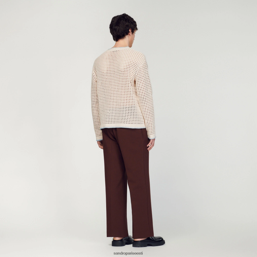 Sandro Paris kehakate mehed heegeldatud kootud kampsun BN4RF706 sinine