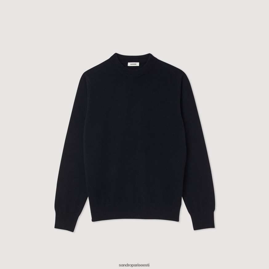 Sandro Paris kehakate mehed kašmiir kampsun BN4RF658 tume merevägi