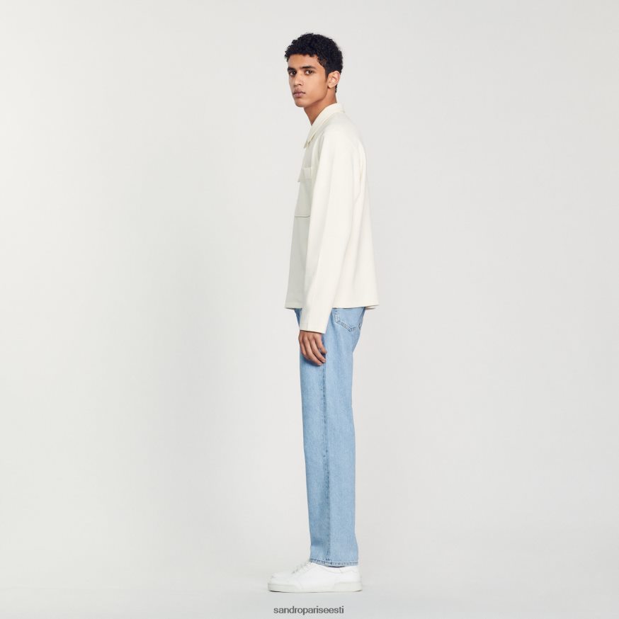 Sandro Paris kehakate mehed lukuga polosärk BN4RF582 ekru