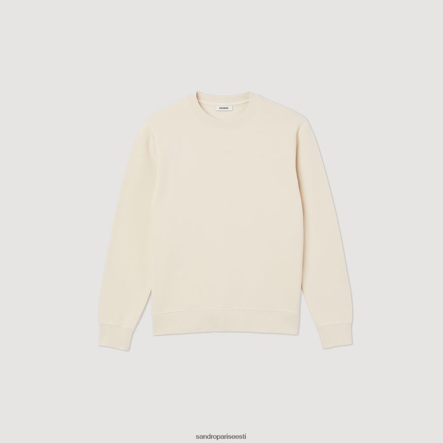 Sandro Paris kehakate mehed tikitud fliisist dressipluus BN4RF757 greige