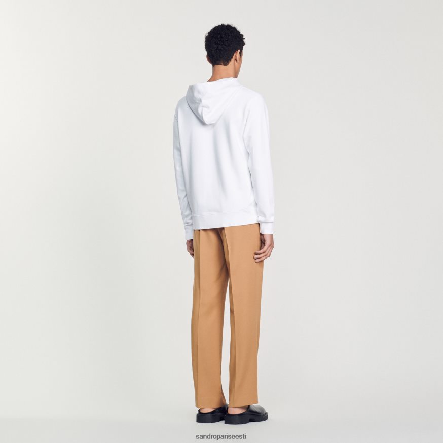 Sandro Paris kehakate mehed tikitud kapuuts BN4RF801 valge