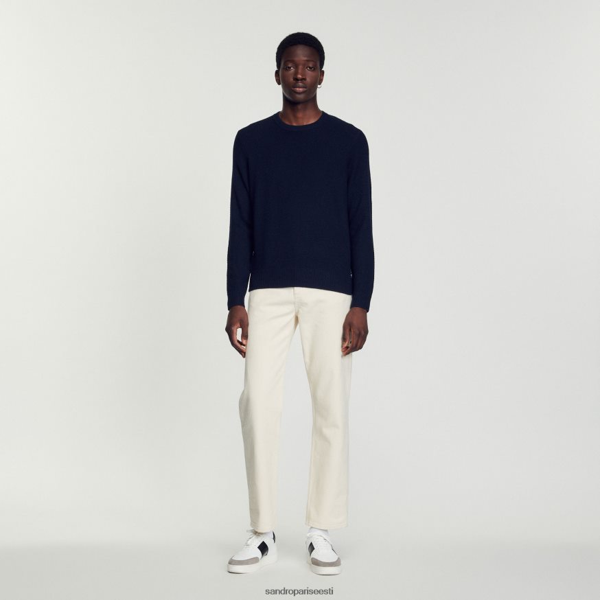 Sandro Paris kehakate mehed villane kampsun BN4RF687 mereväe sinine