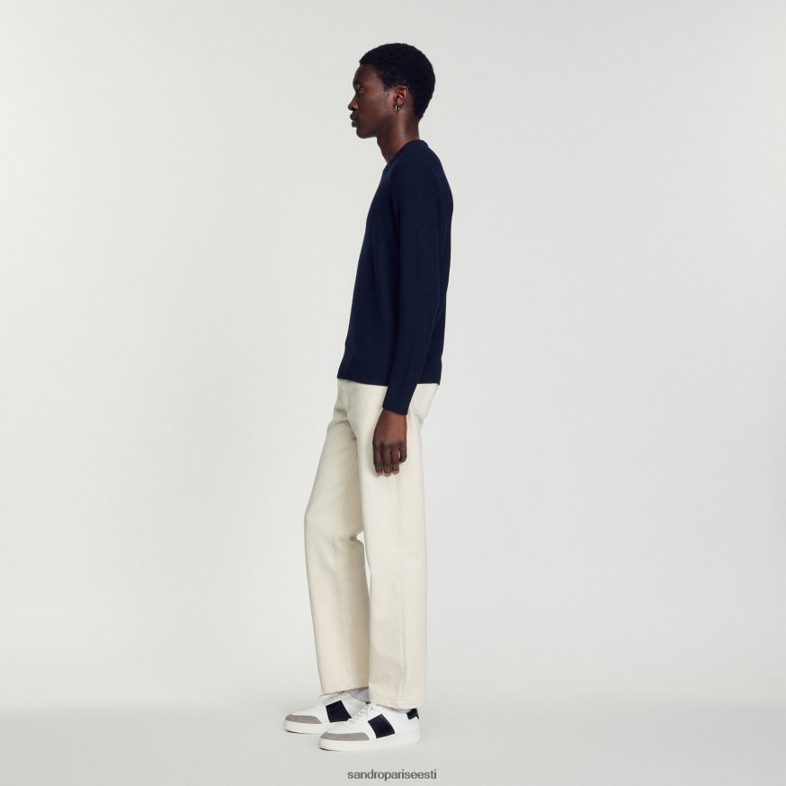 Sandro Paris kehakate mehed villane kampsun BN4RF687 mereväe sinine