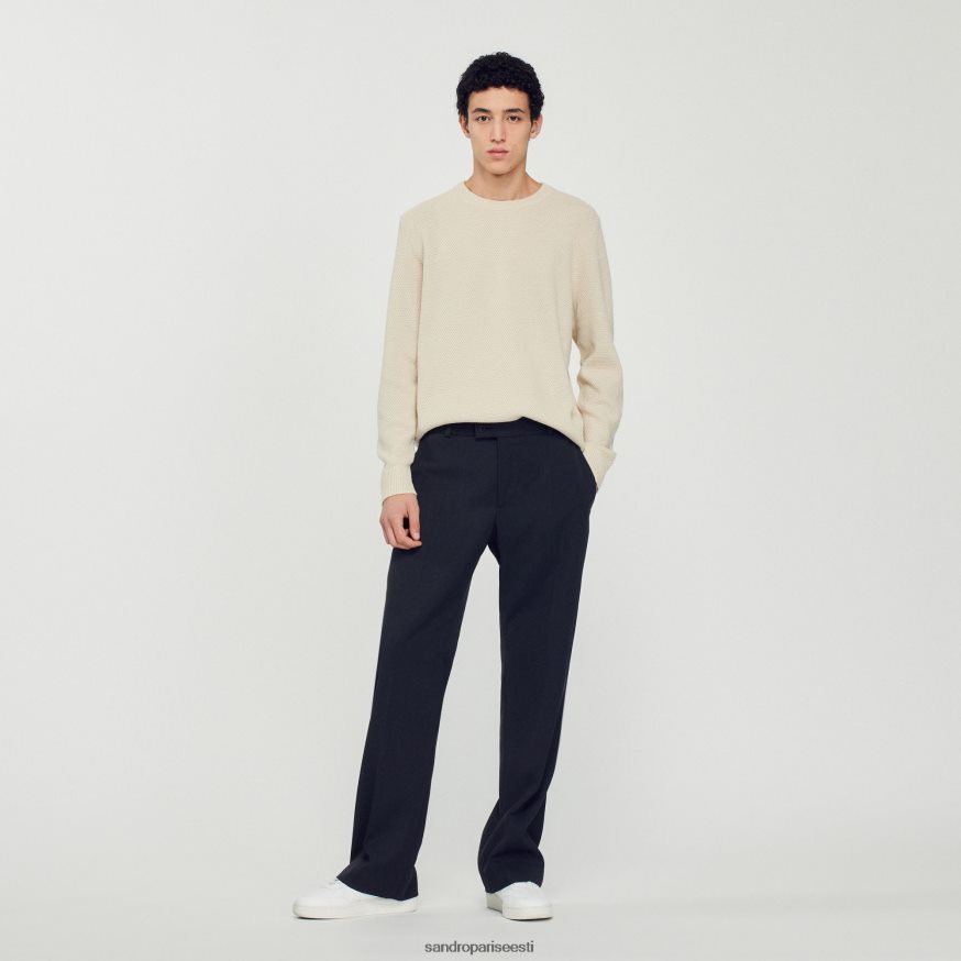 Sandro Paris kehakate mehed villane kampsun BN4RF688 ekru