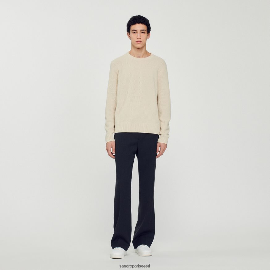 Sandro Paris kehakate mehed villane kampsun BN4RF688 ekru