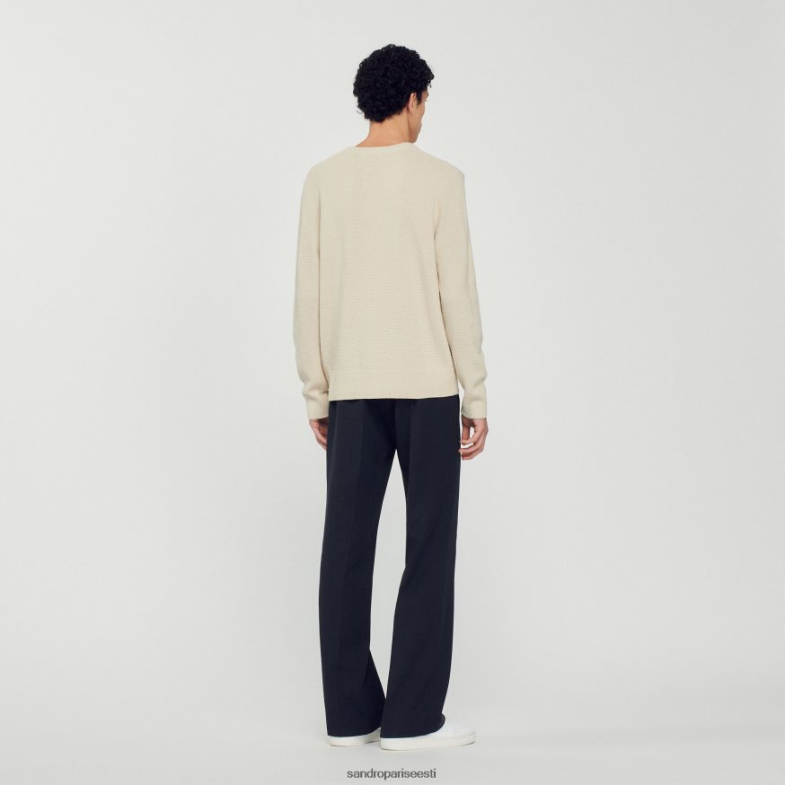 Sandro Paris kehakate mehed villane kampsun BN4RF688 ekru