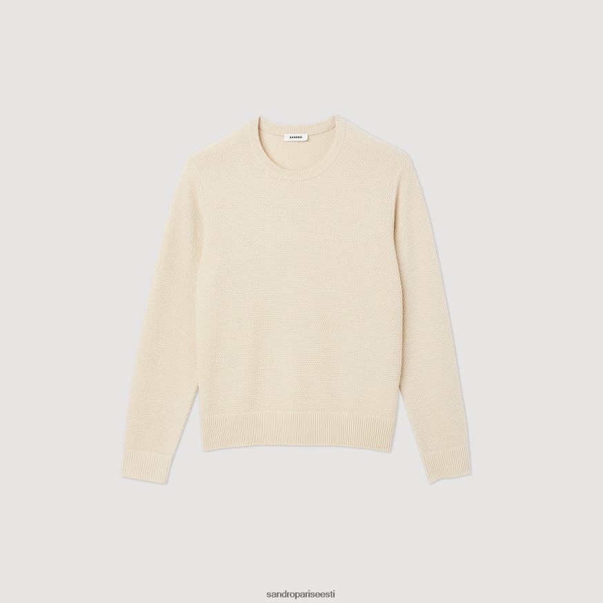 Sandro Paris kehakate mehed villane kampsun BN4RF688 ekru