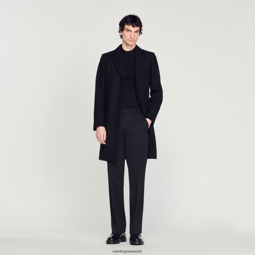 Sandro Paris kehakate mehed villane mantel BN4RF605 must