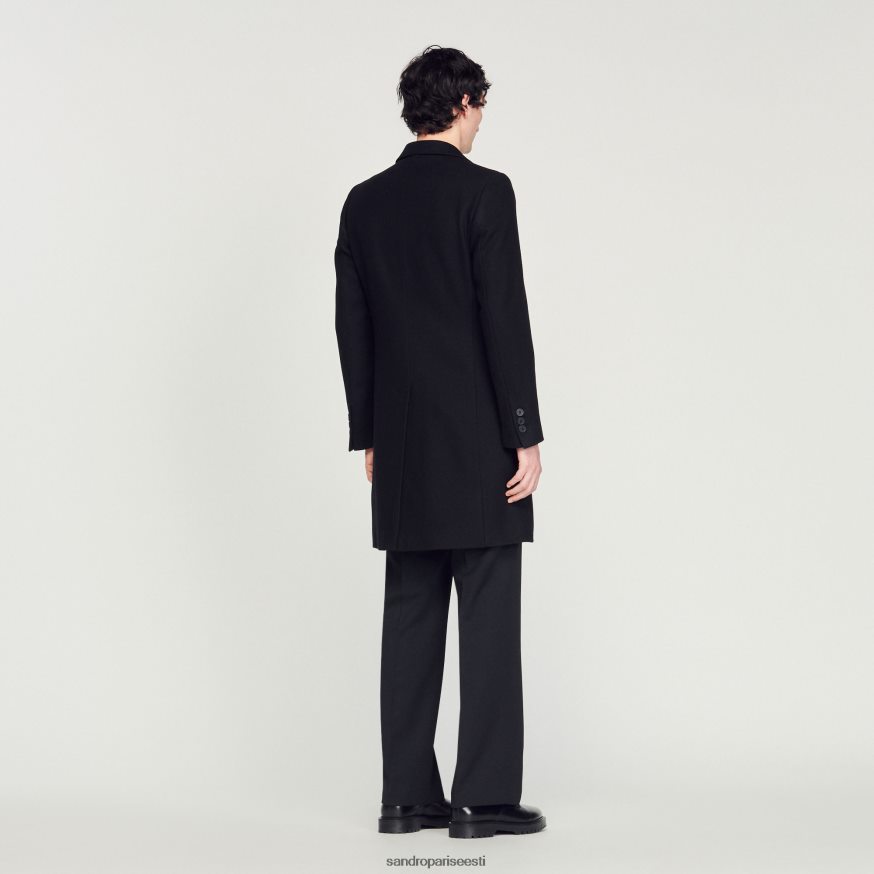 Sandro Paris kehakate mehed villane mantel BN4RF605 must