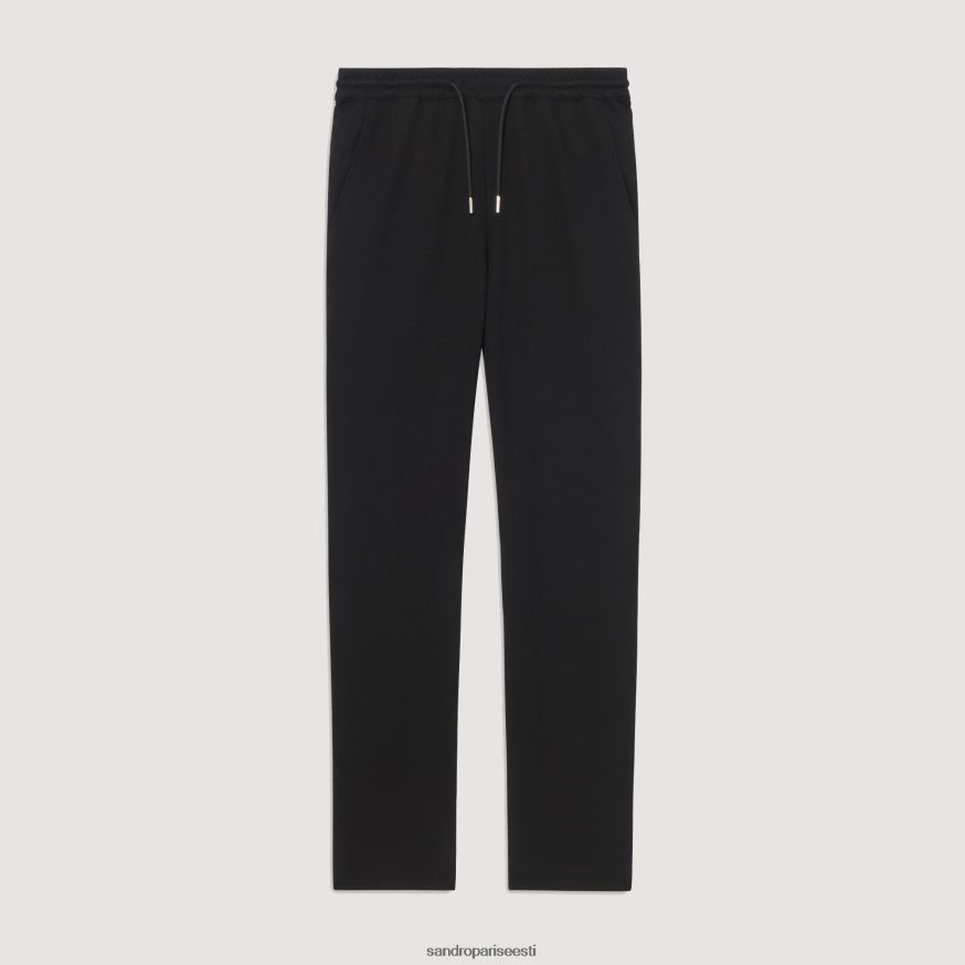 Sandro Paris kehakate mehed jersey jooksupüksid BN4RF646 must