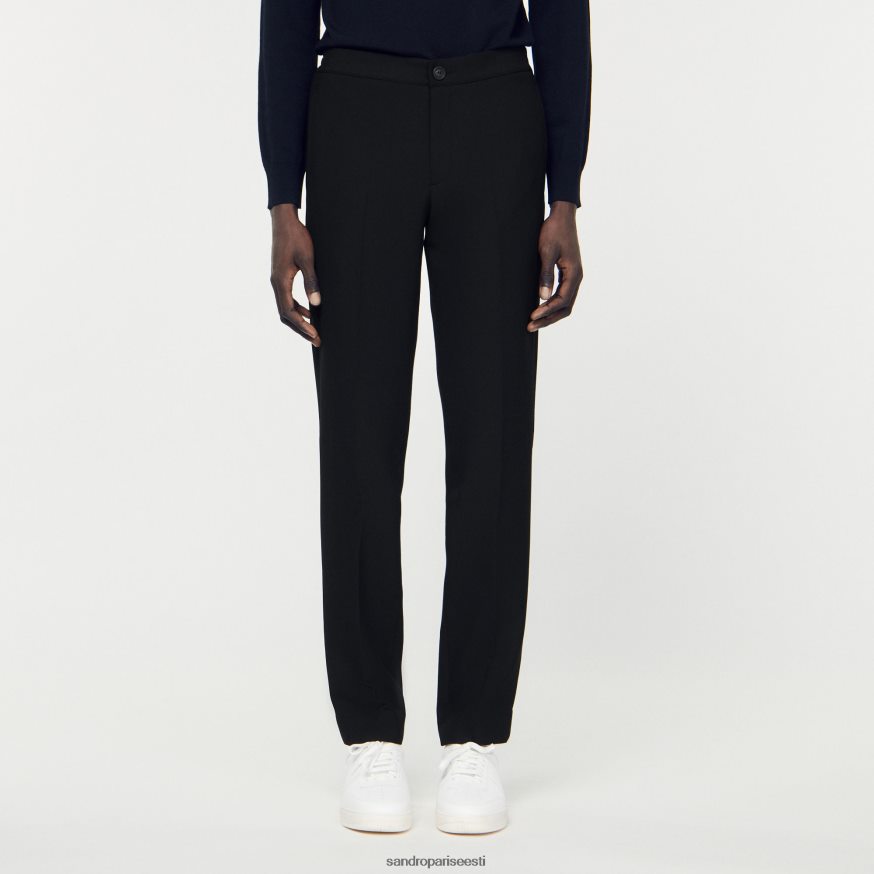 Sandro Paris kehakate mehed jersey püksid BN4RF786 must