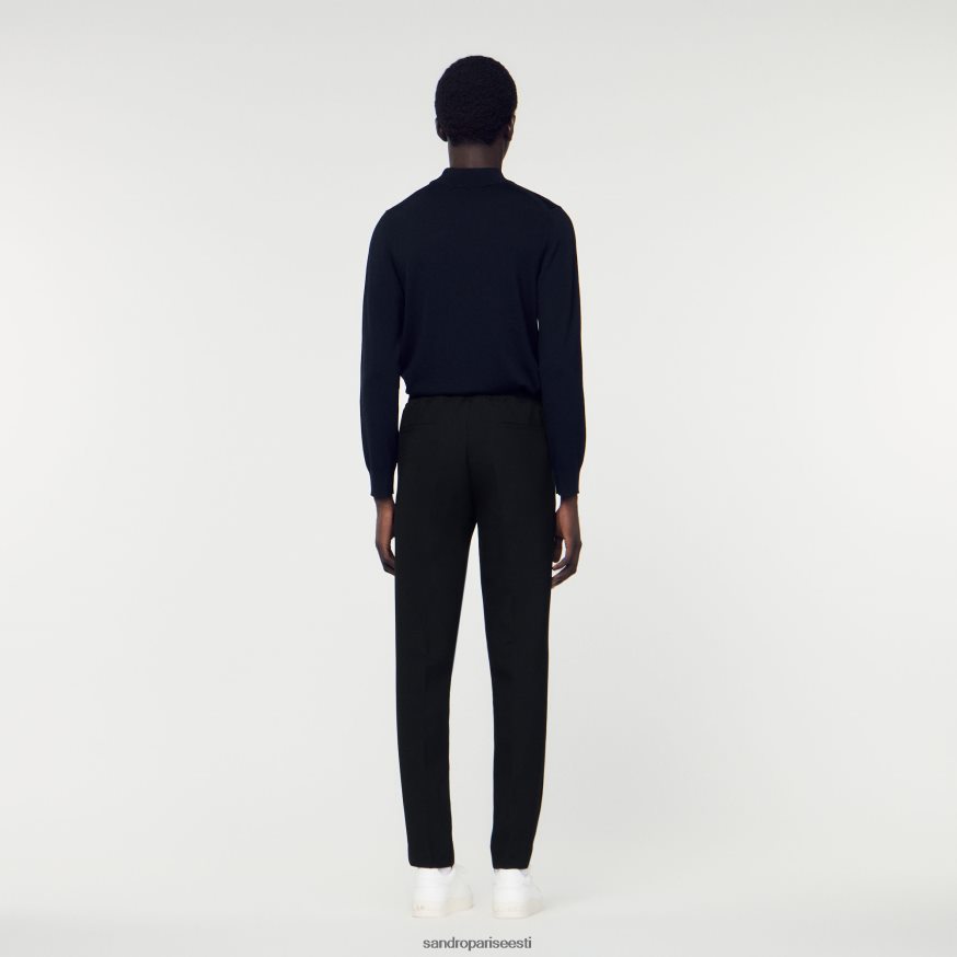 Sandro Paris kehakate mehed jersey püksid BN4RF786 must