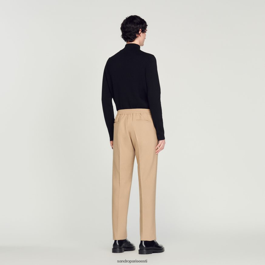 Sandro Paris kehakate mehed jersey püksid BN4RF825 beež