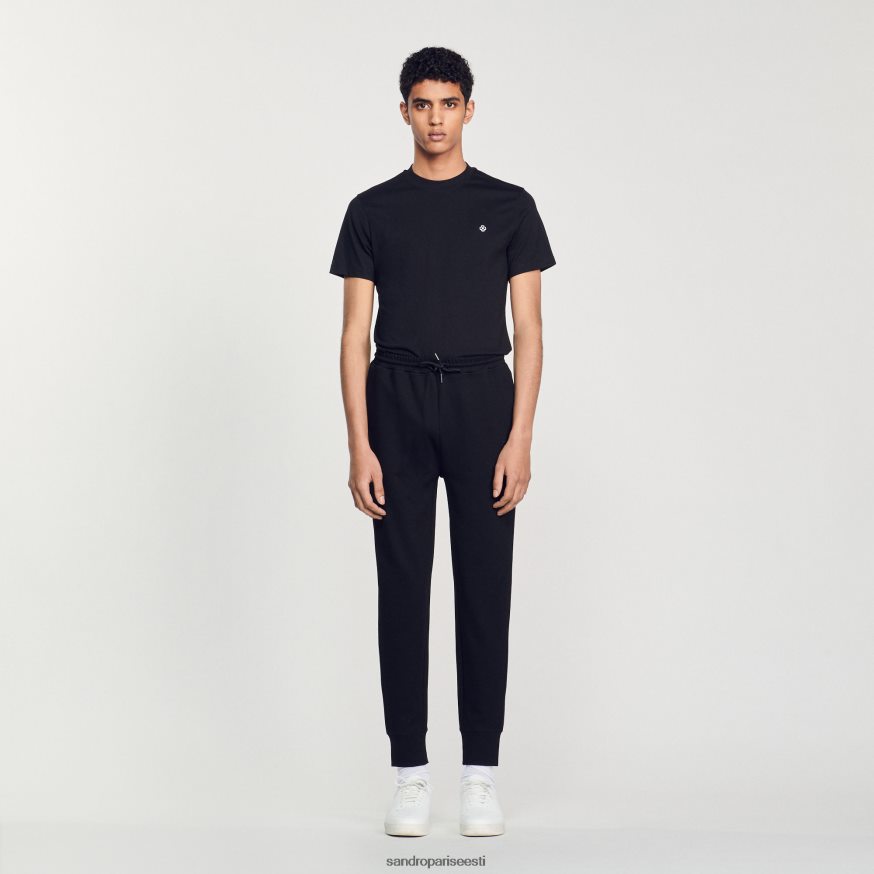 Sandro Paris kehakate mehed kootud jooksupüksid BN4RF634 must