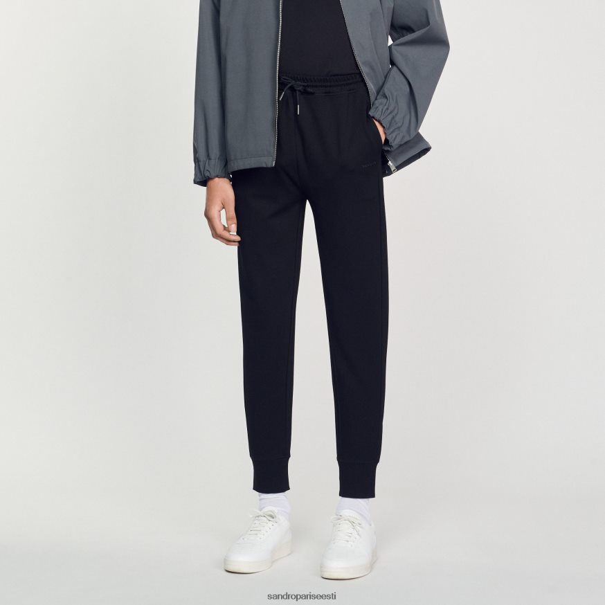 Sandro Paris kehakate mehed kootud jooksupüksid BN4RF634 must