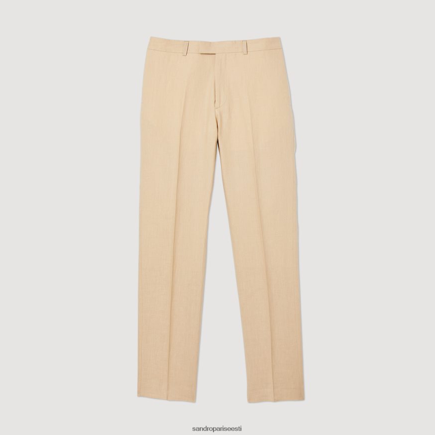 Sandro Paris kehakate mehed linased püksid BN4RF586 beež