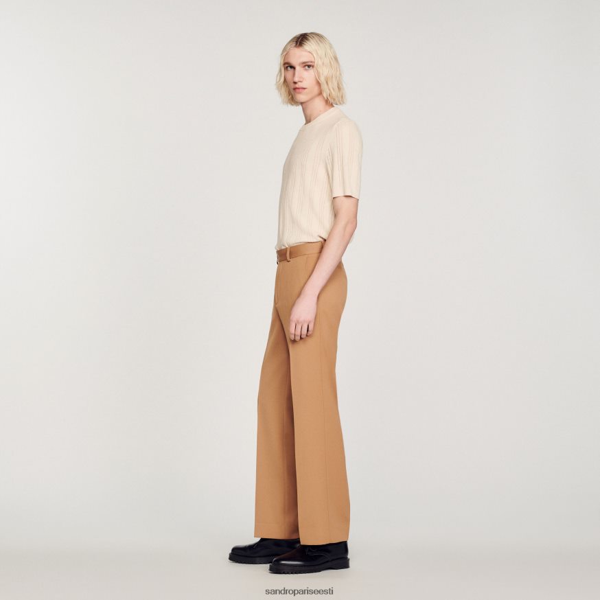 Sandro Paris kehakate mehed villasegu püksid BN4RF603 kaamel