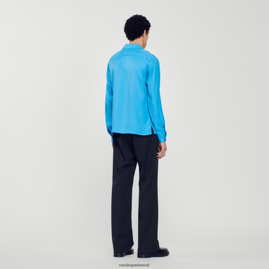 Sandro Paris kehakate mehed hõljuv laialikraega särk BN4RF787 üks värv