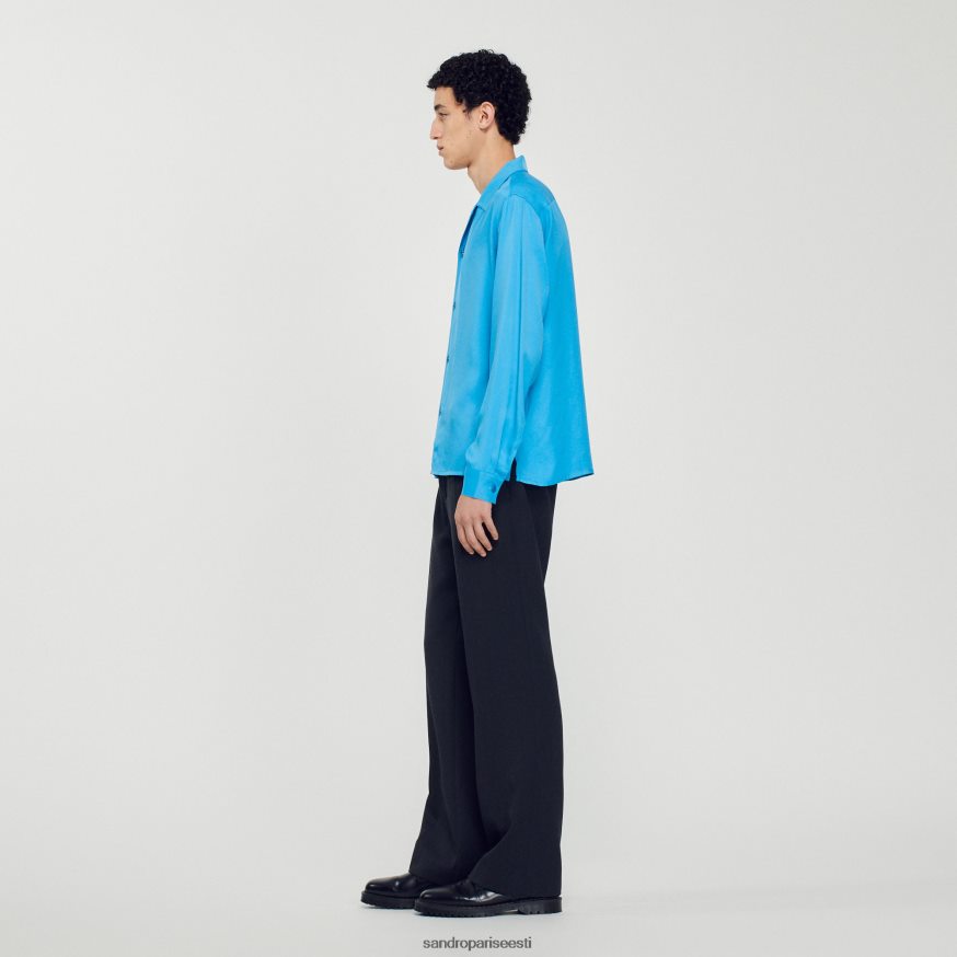 Sandro Paris kehakate mehed hõljuv laialikraega särk BN4RF787 üks värv