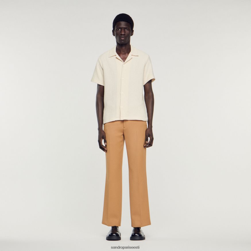 Sandro Paris kehakate mehed kärgstruktuuriga särk BN4RF609 ekru