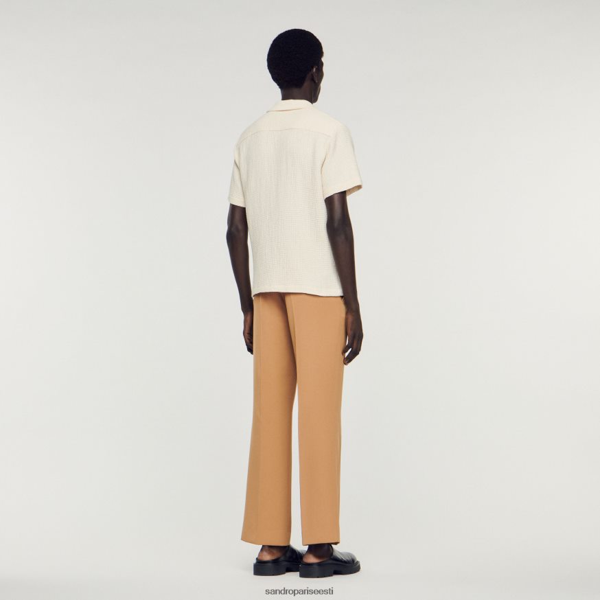 Sandro Paris kehakate mehed kärgstruktuuriga särk BN4RF609 ekru