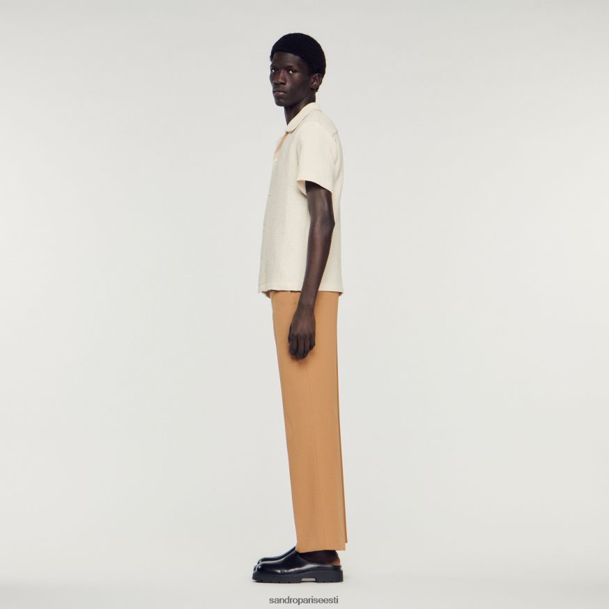 Sandro Paris kehakate mehed kärgstruktuuriga särk BN4RF609 ekru