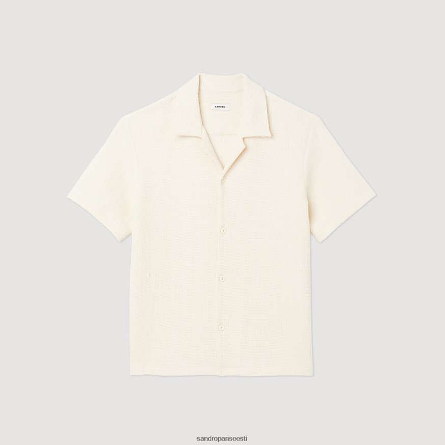 Sandro Paris kehakate mehed kärgstruktuuriga särk BN4RF609 ekru