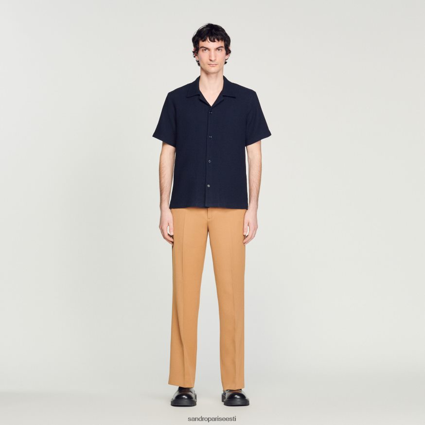 Sandro Paris kehakate mehed kärgstruktuuriga särk BN4RF641 mereväe sinine