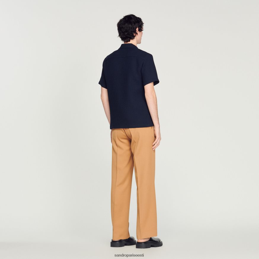 Sandro Paris kehakate mehed kärgstruktuuriga särk BN4RF641 mereväe sinine