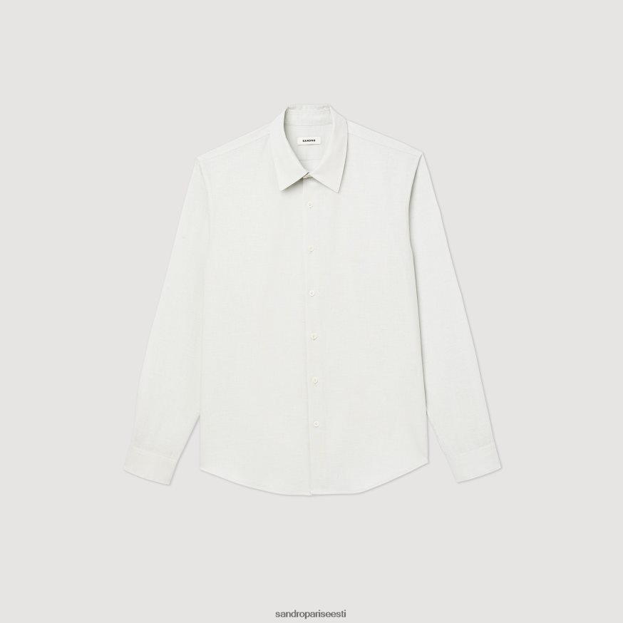 Sandro Paris kehakate mehed klassikaline särk BN4RF778 helesinine