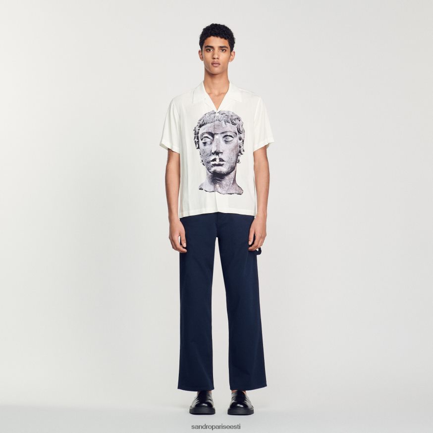 Sandro Paris kehakate mehed kuju särk BN4RF701 ekru