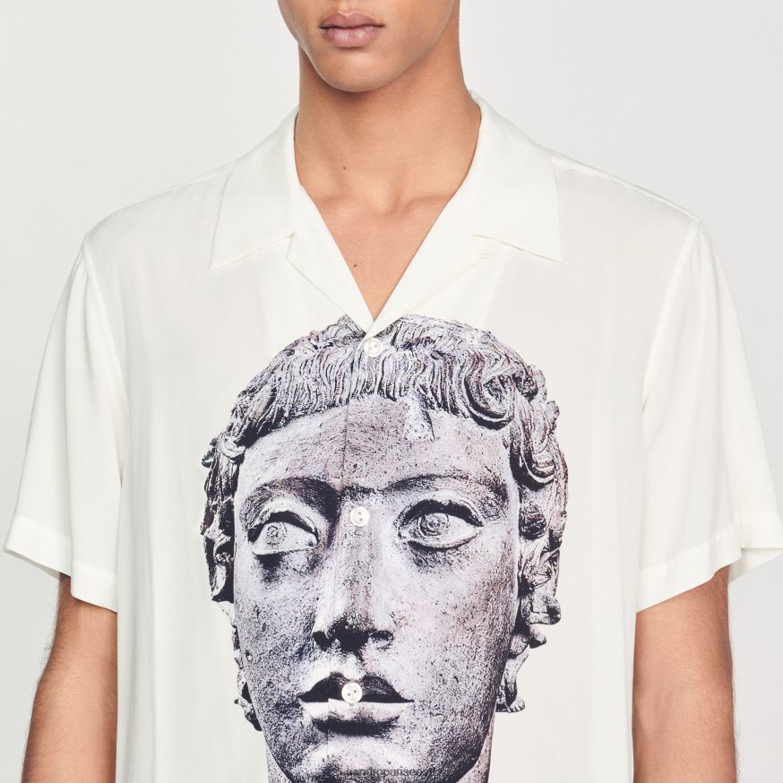 Sandro Paris kehakate mehed kuju särk BN4RF701 ekru