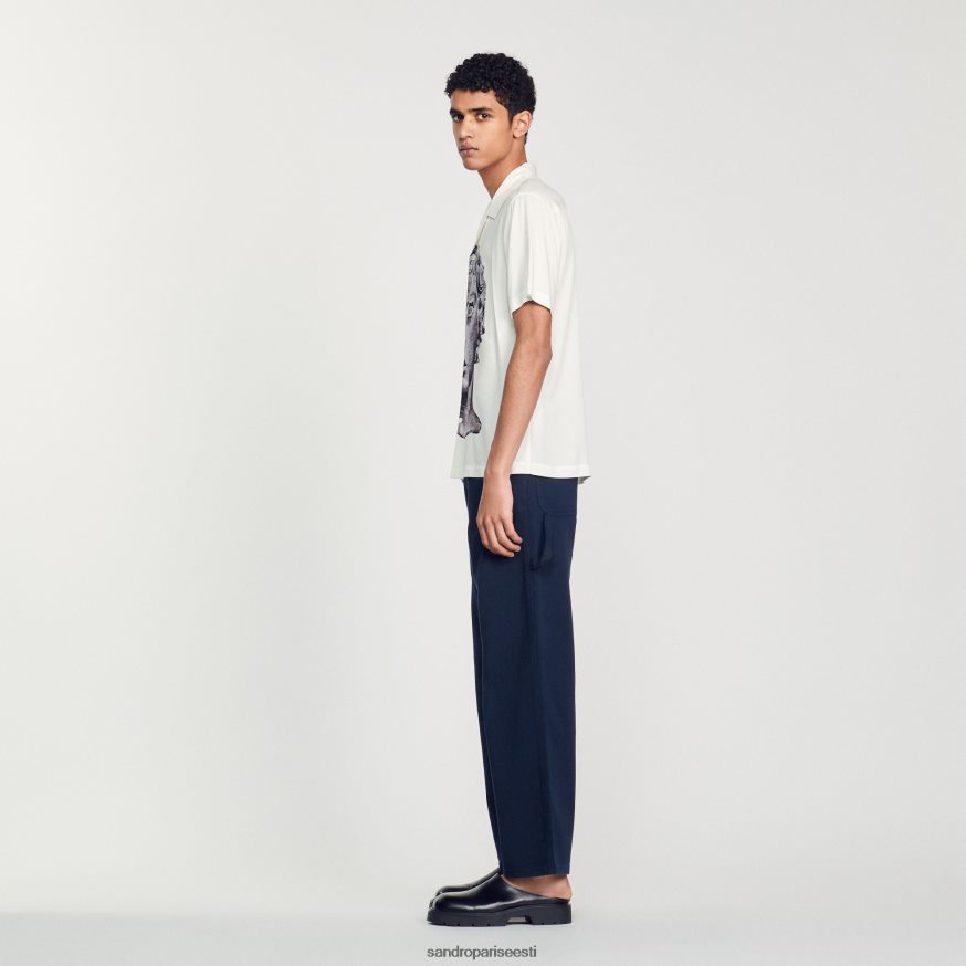 Sandro Paris kehakate mehed kuju särk BN4RF701 ekru