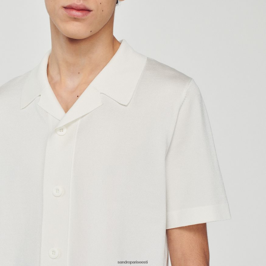 Sandro Paris kehakate mehed lühikeste varrukatega särk BN4RF721 valge