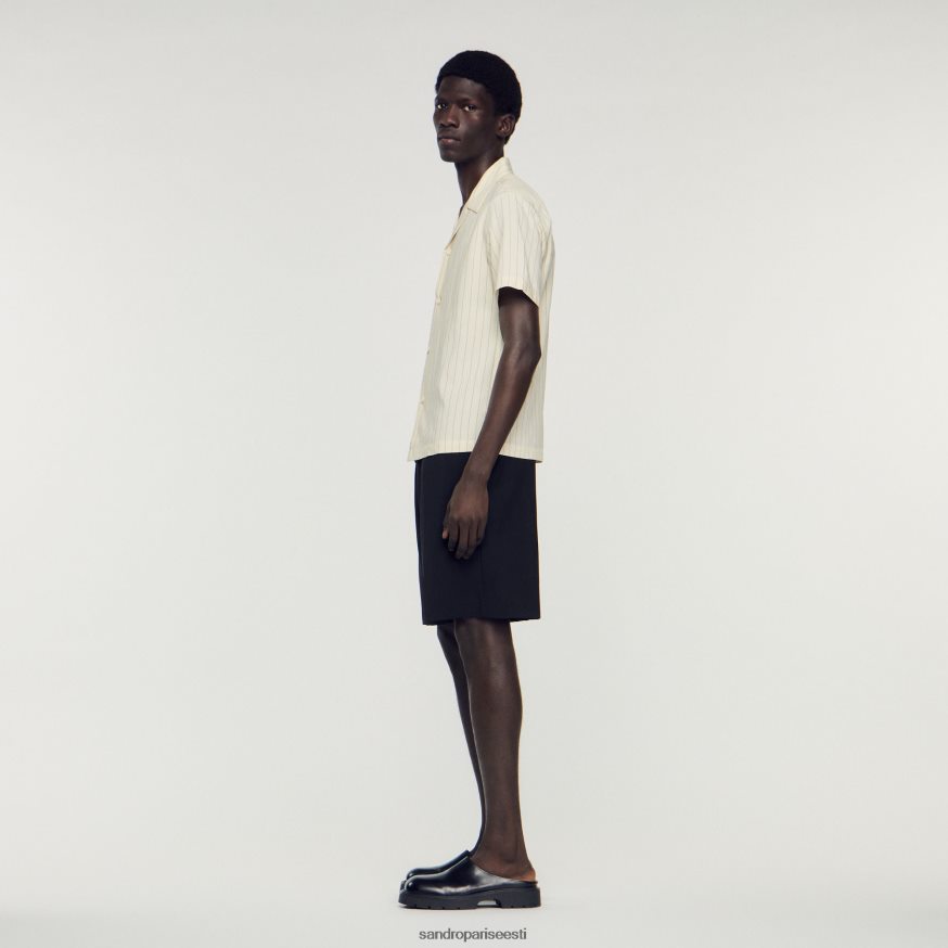 Sandro Paris kehakate mehed lühikeste varrukatega särk BN4RF784 beež