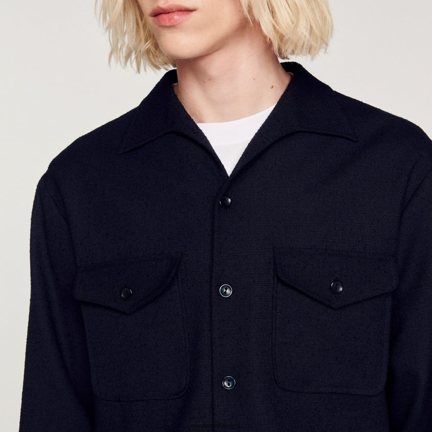 Sandro Paris kehakate mehed lahtine särk BN4RF699 üks värv